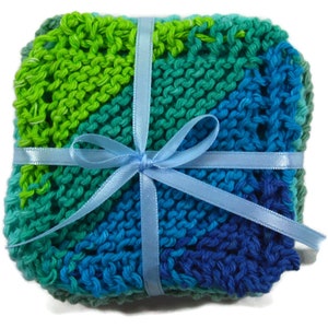 Hand Knit Face Scrubbies, Mini-Dish Cloths, Scrubbies, Face Scrubbers, Reusable Wet Wipes, Coasters