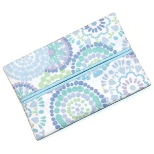 Wedding Travel Tissue Holder, Blue Pocket Tissue Holder, Tissue Holder, Tissue Case, Gift, Blue Tissue Case