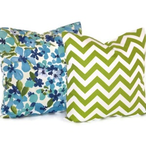 Premier Prints Zig Zag in Lime Green and White Chevron Pillow Cover 18 X 18 Throw Pillow, Cushion Cover, Home Decor image 4