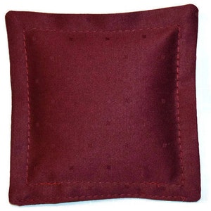 Organic Lavender Sachet, Burgundy Designer Fabric,  Lavender Drawer Sachets, French Lavender,  No Fillers Added, Bridal Shower Gift