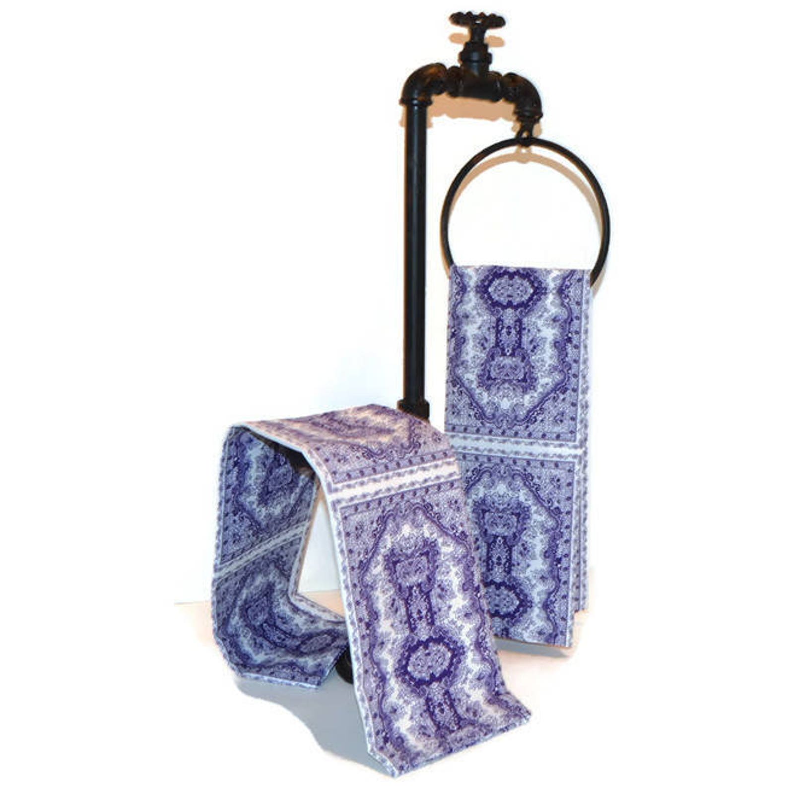 Tea Towels, Blue and White, Dish Towels, Set of 2, Decorative Kitchen