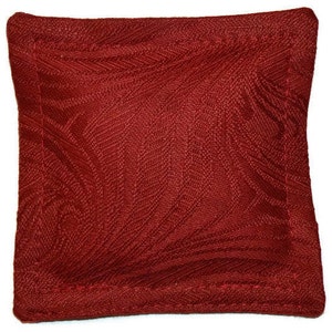 Organic Lavender Sachet, Burgundy Designer Fabric, 100 Percent Cotton