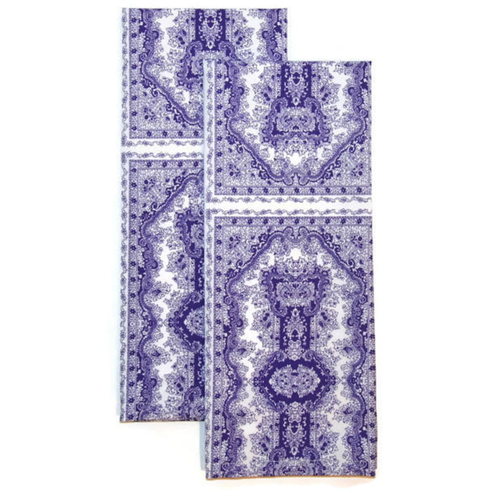 Tea Towels, Blue and White, Dish Towels, Set of 2, Decorative Kitchen