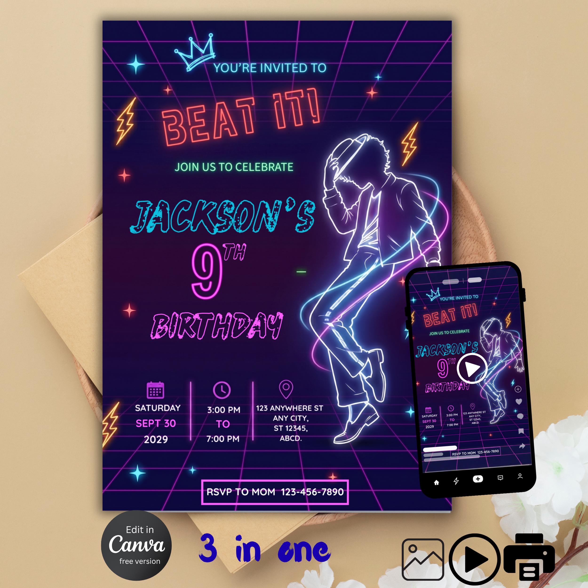 Michael Jackson Neon - Etsy