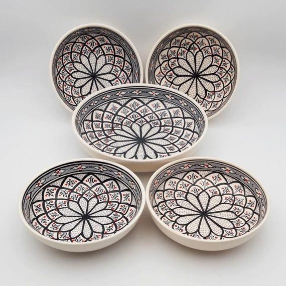 Service Tajine Assiettes Creuses Bakir Bleu - 6 Pers