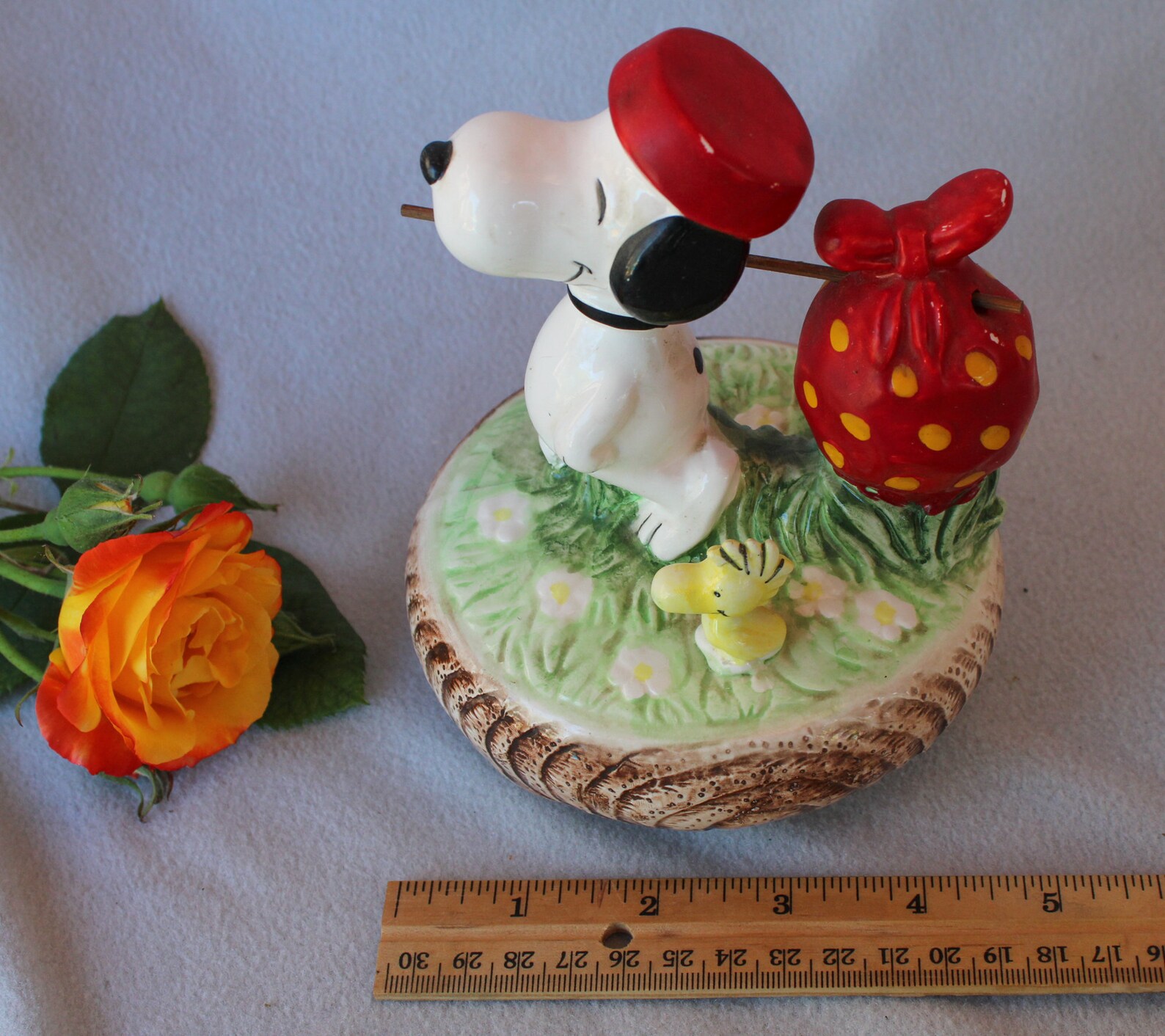 Snoopy® Music Box Hobo Nap Sack Peanuts® Gang by Aviva 1974 Etsy