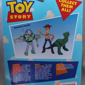 Toy Story Buzz Lightyear Woody Action Figures 1995 on card Thinkway image 8