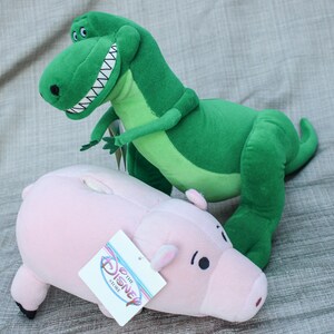 Toy Story Rex or Hamm Plush hang tags new condition Disney Pixar 1990s