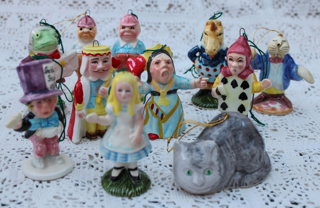 Alice in Wonderland Ornaments Ceramic A Company of Friends Cheshire Cat