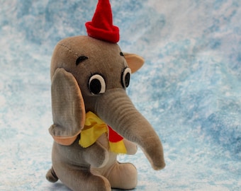 Dumbo Stuffed Animal Disney Circus Elephant WDP 1960s Dream Pet