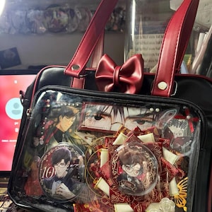 Sac Ita d'inspiration japonaise avec nœud, fenêtre transparente, sac bandoulière kawaii, sac à main pour otaku, objets de collection anime, tendance
