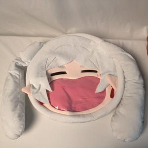 Frieren Ita Plush Bag with Clear Window Cute Large Mouth Anime Shoulder or Backpack Soft PVC Ita Bag for Pins & Cosplay Fans