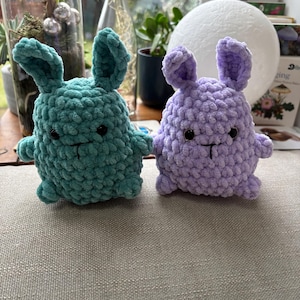 Cute crochet amigurumi bunny rabbit plushie