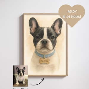 Aangepast huisdierportret, gepersonaliseerde hond illustratie, hond kat kunst aan de muur, handgetekende huisdier, huisdier herdenkingsideeën, digitaal, kerstcadeau, huisdier kunst