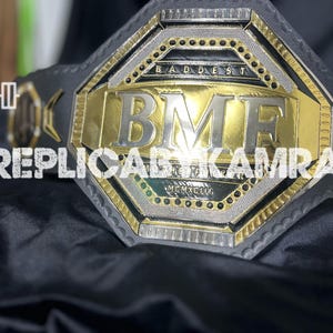 UFC BMF Replica Title Belt Championship Adult Size Brass 2MM/4MM Original Leather