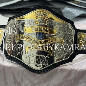 NWA National Heavyweight Wrestling Championship Belt Adult Size 2MM/4MM