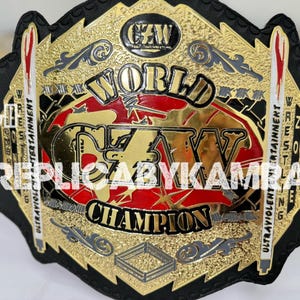 CZW World Heavyweight Wrestling Championship Belt Adult size 2MM/4MM