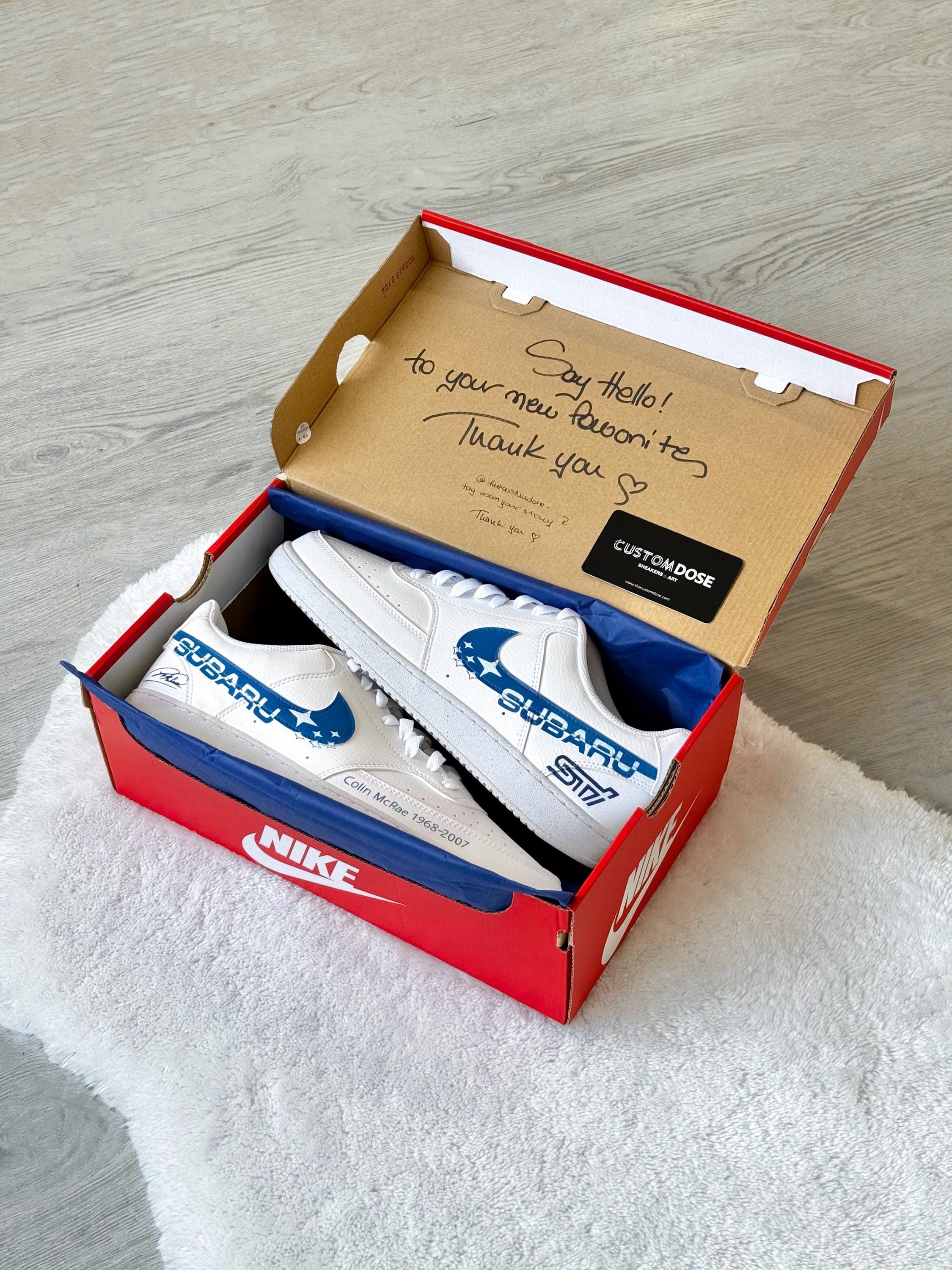 Subaru Rally Nike Court Vision Low: Custom Colin Mcrae Nike
