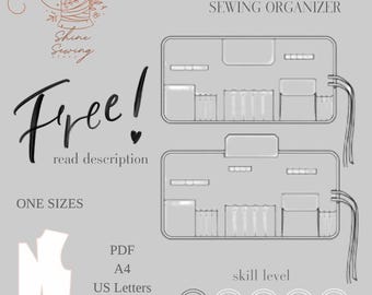 Organizador de herramientas de costura gratis / Tijeras, reglas y portalápices portátiles / Artículos para manualidades y costura