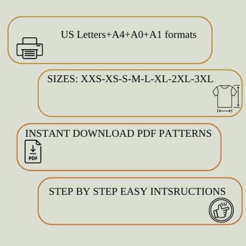Women's Pajama Set Sewing Pattern: Classic Shirt & Pants (XXS-3XL) (PDF Pattern) image 3