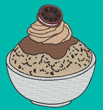 Ice Cream Embroidery Design