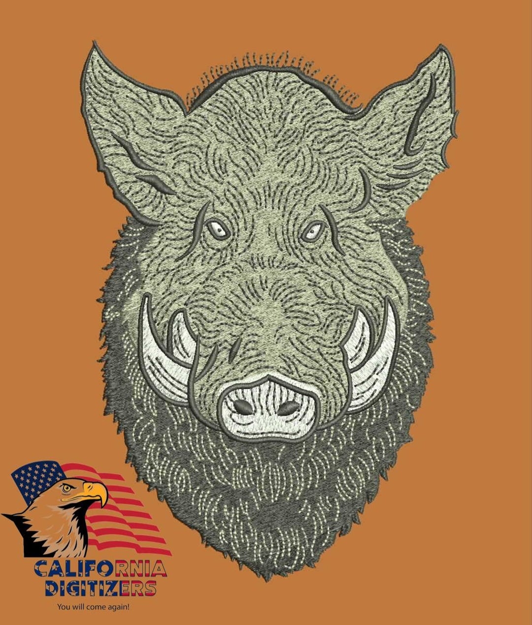 Wild Boar Embroidery Design - Etsy