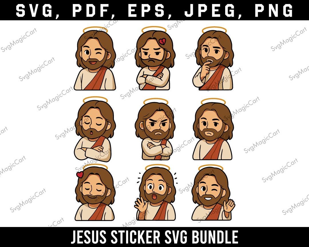 Cute Jesus Chibi, Jesus Svg, Your 41 is Coming, Catholic Svg ...