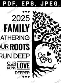 Ain't no Family like the one I got SVG & PNG, family reunion svg, family reunion png, family reunion tree, 2025 family reunion svg