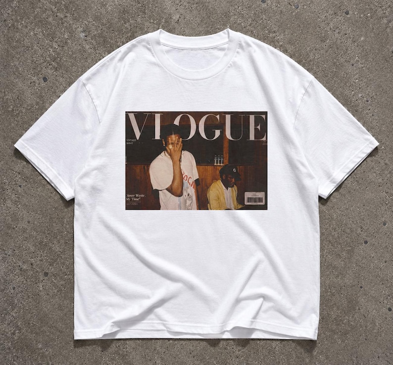 Y2K Vogue Graphic Tee, Vintage Magazine Shirt, Baggy Streetwear Tee, Oversized Graphic Tshirt, Archive Fashion Tee, Hip Hop Shirt image 1