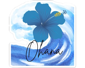Ohana Means Disney Laptop Stickers/ Lilo Stitch Family Positivity Aloha planner stationery decal water bottle cell phoneKiss-Cut Stickers