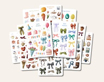 Complete sticker collectie - 18 stickervellen