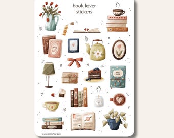 Book lover stickers