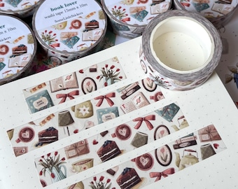 Nastro washi Book Lover | 15 mm x 10 m