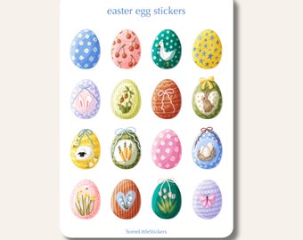 Easter egg stickers