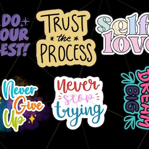 48 Motivational quotes Png Svg, Bundle, Inspirational Quotes, Positive Affirmations, Mental Health svg Png, Self Love svg,Printable Stickers