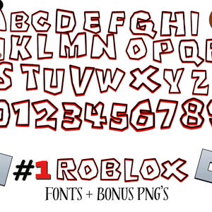 Gaming png clipart bundle, roblox transparent png, roblox alphabets, svg, fonts, bonus png - digital download, roblox alphabets (A–Z)
