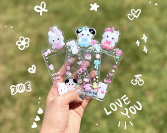 Squish Photocard Holder: Kpop Polaroid Photo Protector Keychain