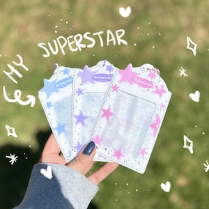 Y2K K-Pop Photocard Holder: PVC Polaroid Photo Protector Keychain