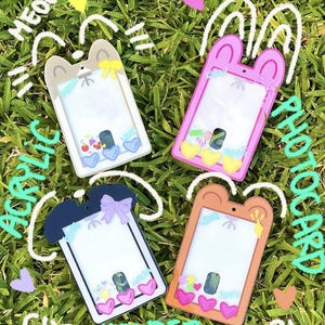 Cute Claw Machine Acrylic Photocard Holder, Acrylic Photocard Holder, Kpop Acrylic Photocard Holder, Kpop Photocard Holder, Kpop PC Holder