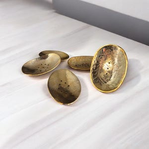 solid brass soap dish, handcrafted