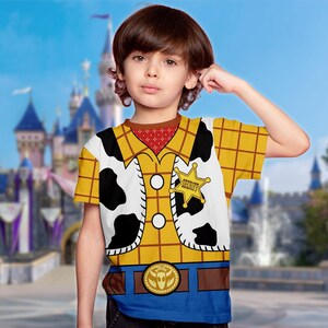 Toy Story Characters Shirt, Woody Costume Cosplay 3D T-Shirt, Halloween Costume For Family Group T Shirt, Toy Shirt For Couple image 2