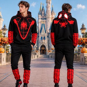 Halloween Spider Friend Cosplay Costume Hoodie, Spider 3D T-shirt, Spider Costume All Over Print Tee, Spider Cosplay image 5