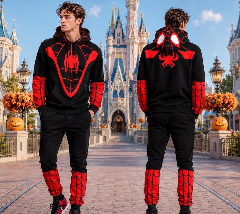Halloween Spider Friend Cosplay Costume Hoodie, Spider 3D T-shirt, Spider Costume All Over Print Tee, Spider Cosplay image 5