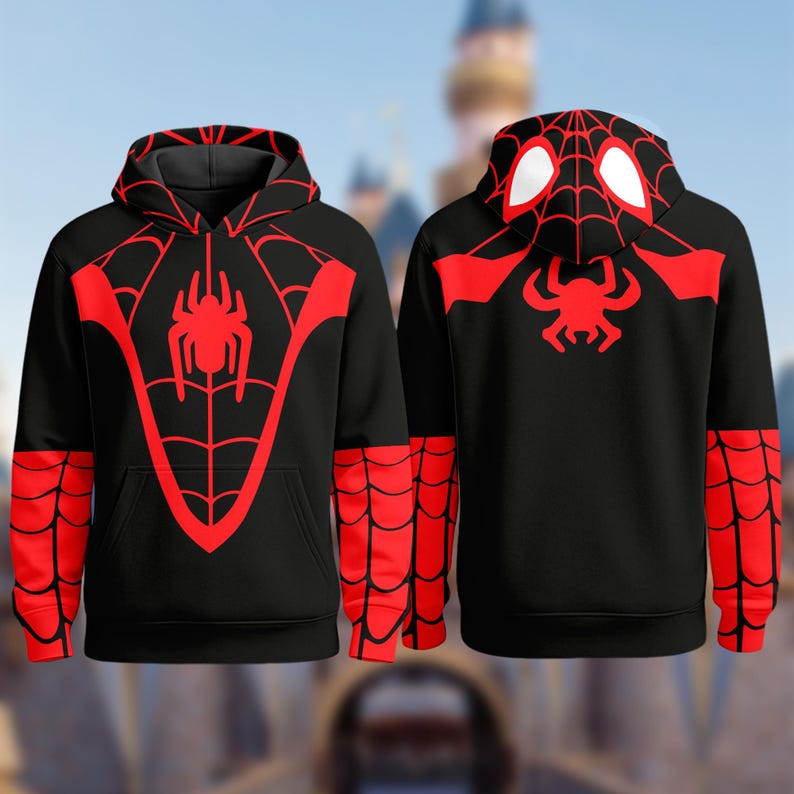 Halloween Spider Friend Cosplay Costume Hoodie, Spider 3D T-shirt, Spider Costume All Over Print Tee, Spider Cosplay image 2