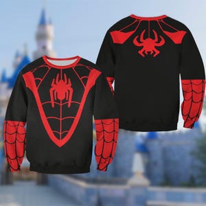 Halloween Spider Friend Cosplay Costume Hoodie, Spider 3D T-shirt, Spider Costume All Over Print Tee, Spider Cosplay image 3