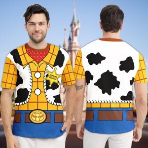 Toy Story Characters Shirt, Woody Costume Cosplay 3D T-Shirt, Halloween Costume For Family Group T Shirt, Toy Shirt For Couple image 4