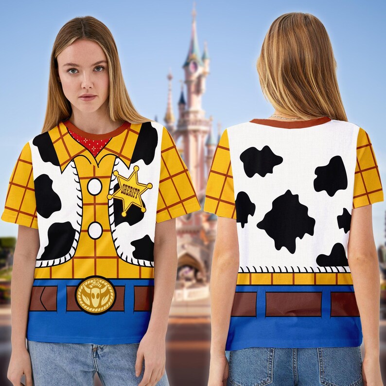 Toy Story Characters Shirt, Woody Costume Cosplay 3D T-Shirt, Halloween Costume For Family Group T Shirt, Toy Shirt For Couple image 3