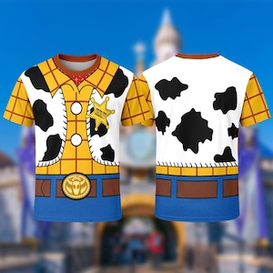 Toy Story Characters Shirt, Woody Costume Cosplay 3D T-Shirt, Halloween Costume For Family Group T Shirt, Toy Shirt For Couple image 1