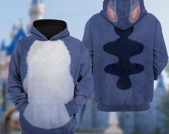 Lilo And Stitch Sweatshirt Hoodie, Lilo Stitch Costume Shirt, Stitch Costume, Stitch Halloween Costume, Stitch Lover Gift, Disneyland Shirt