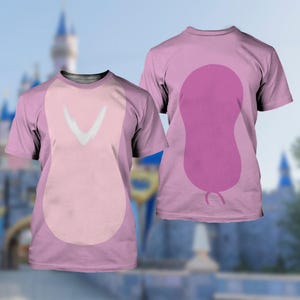 Sudadera con capucha 3D Angel Pink Alien, sudadera de la película Lilo & Stitch, sudadera con capucha de disfraz de dibujos animados de ángel, camiseta de disfraz de cosplay de monstruos de ángel imagen 4